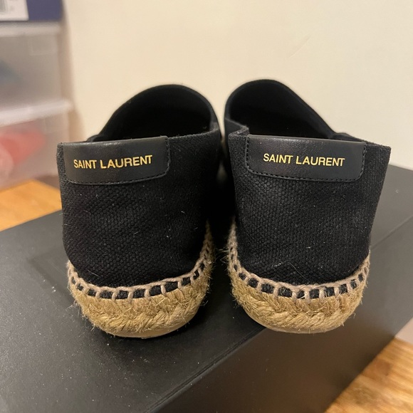SAINT LAURENT EMBROIDERED ESPADRILLES IN CANVAS - Picture 5 of 7